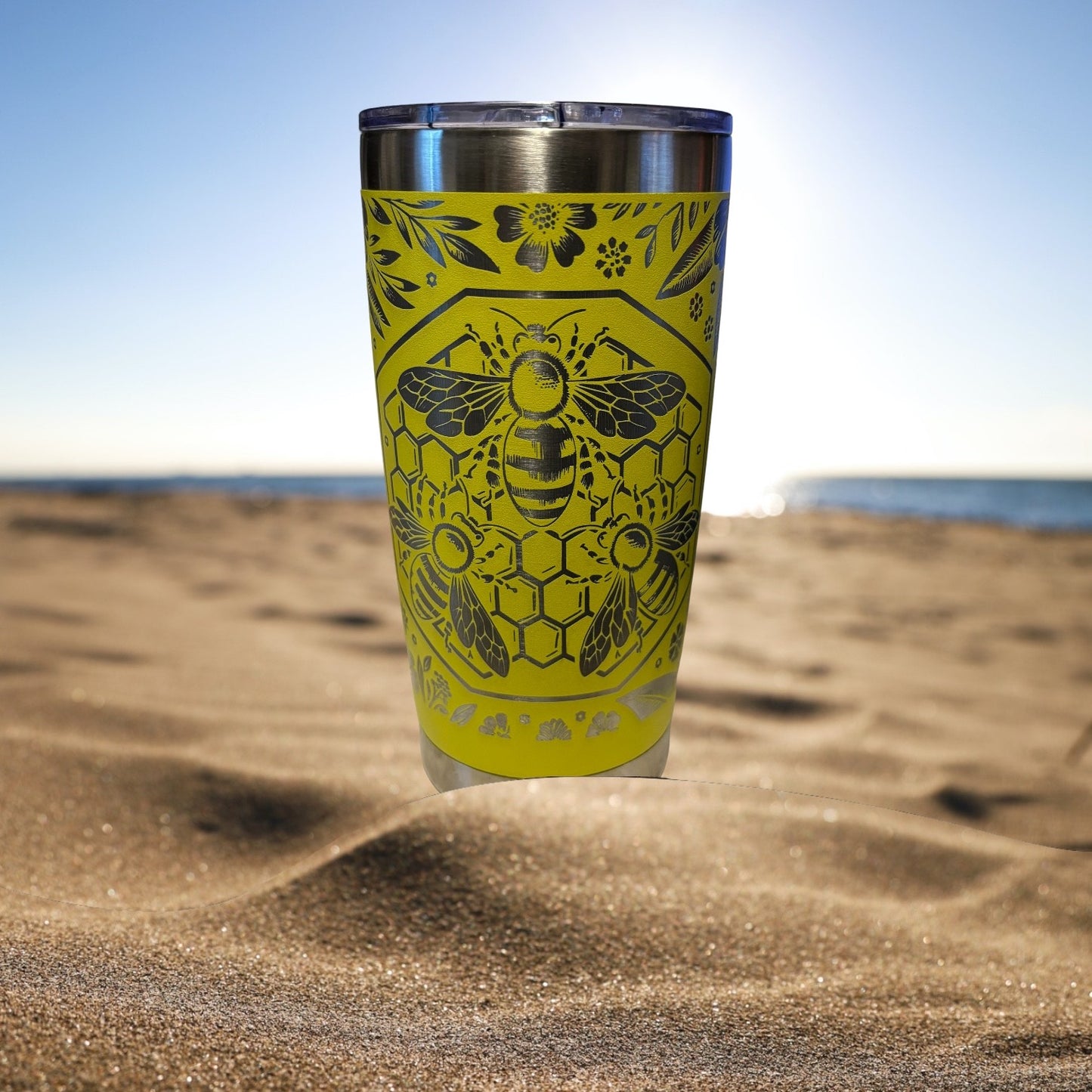 honeybee 20 oz tumbler